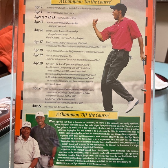 Wheaties TIGER WOODS Cereal Box And Mini Box Limited Edition 24K Gold Signature - Picture 9 of 16